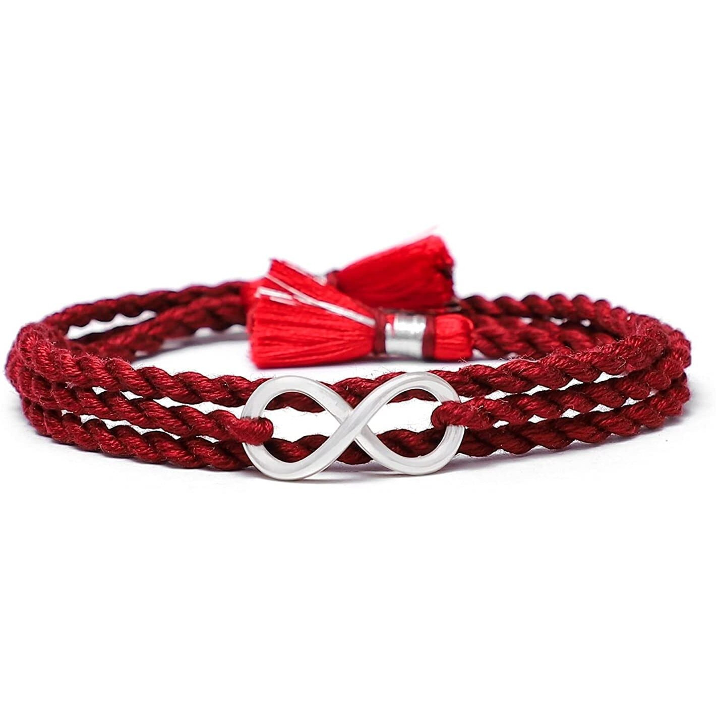 Meenakari Heritage Jewellery Pure 925 Sterling Silver Infinity Rakhi Combo Set With Roli Chawal, Rakshabandhan Greeting Card And Authenticity Certificate For Brother/Boys/Men/ (Wrap Around)