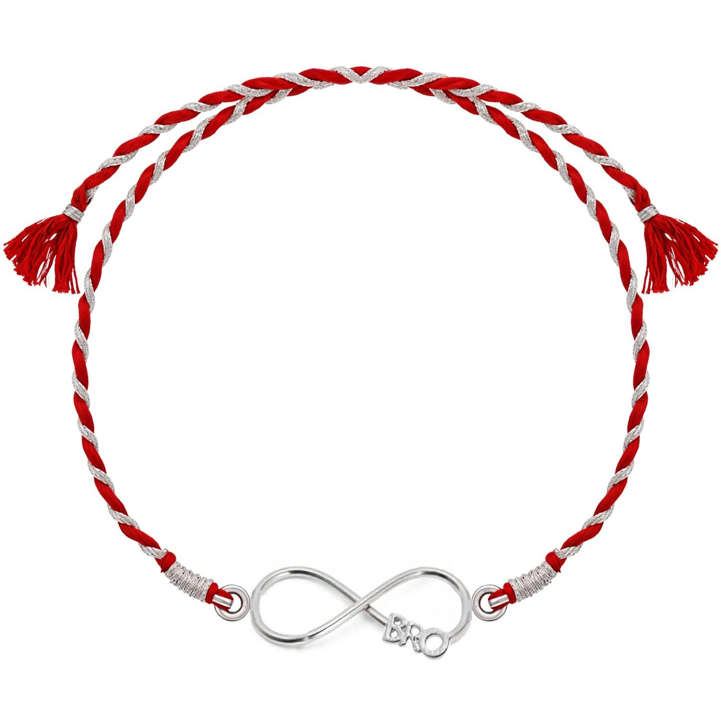 Highspark 925 Silver Infinity Rakhi | Stylish Infinity Bro Rakhi For Boys & Men | Lovely Gift