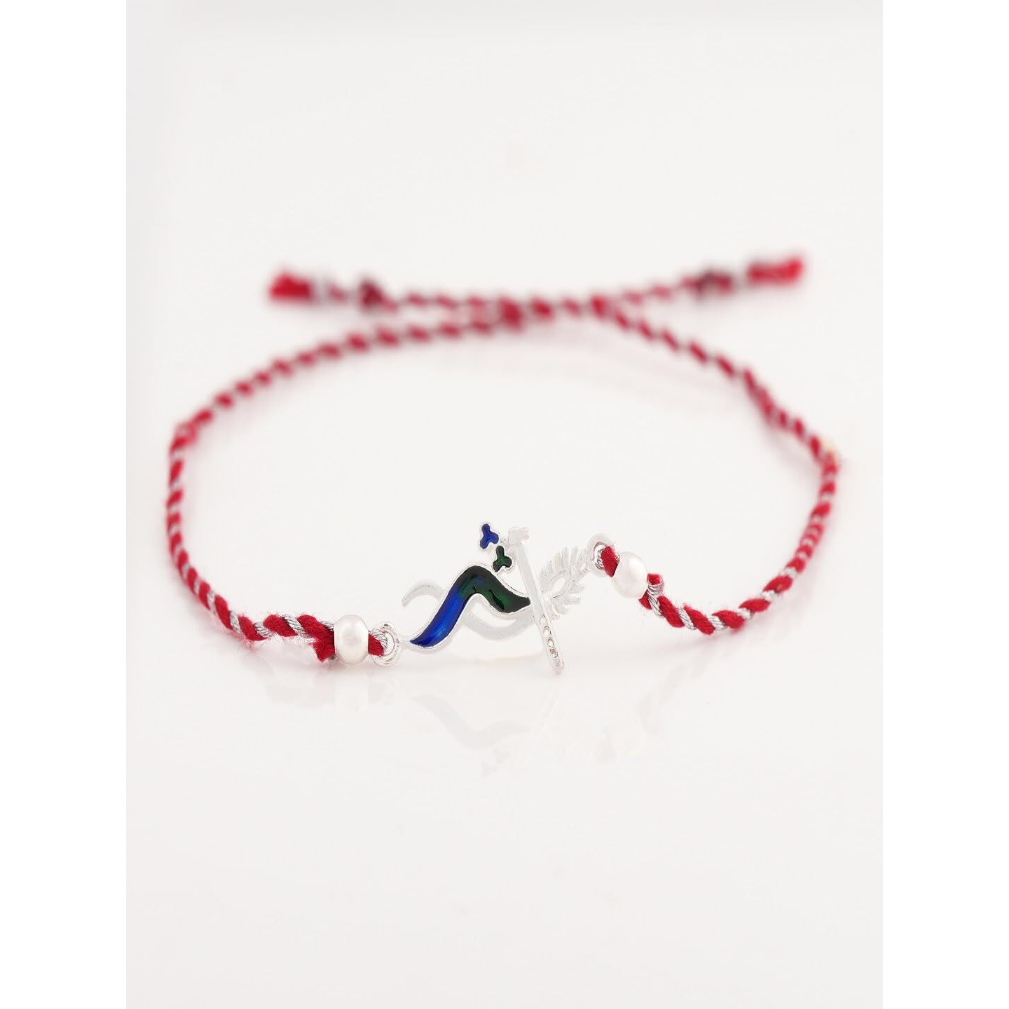 Silver Chest 92.5 Sterling Silver Flute Rakhi Bracelet For Brother | Krishna Bansuri Charm Rakhi For Men And Boys | Raksha Bandhan Gift With Certificate Of Authenticity