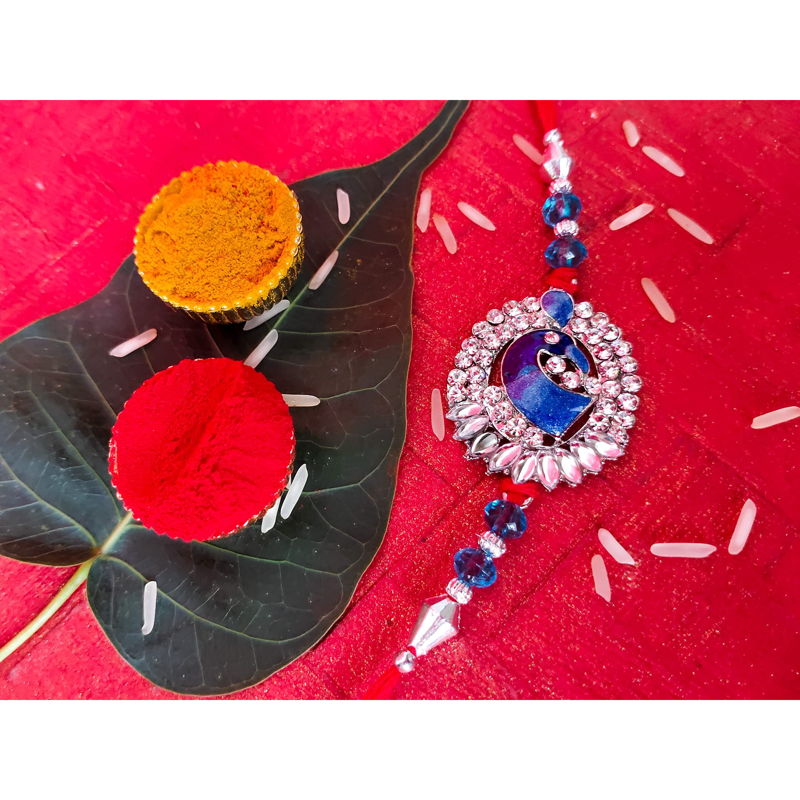 Mahi Combo Of Lustrous Three Rakhis With Meenakari Work For Beloved Brothers (Bracelet) Co1104276R For Men