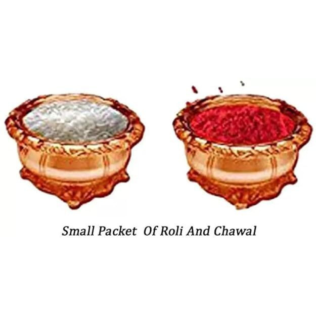 Tonkwalas Rakhi For Brother And Bhabhi With Roli Chawal Set And Greeting Card