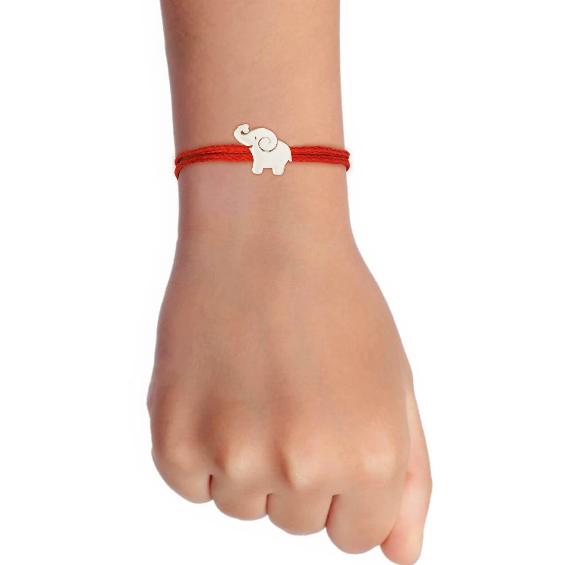 Meenakari 925 Sterling Silver Elephant Rakhi For Kids With Roli Chawal & Rakshabandhan Greeting Card