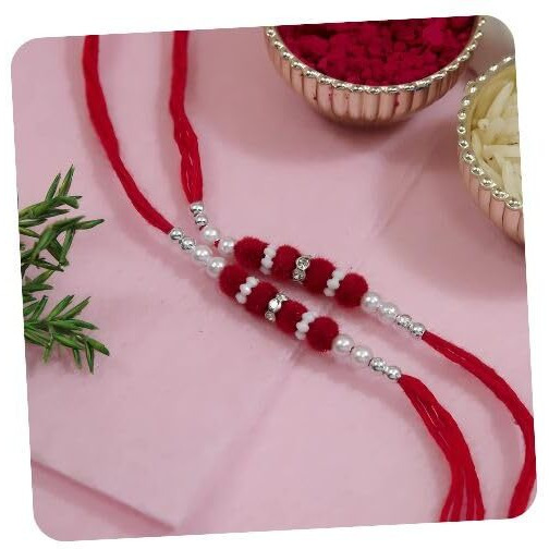 I Jewels Soft Rakhi With Roli Chawal & Rakshabandhan Card For Bro/Brother/Bhai (R359Re-2)