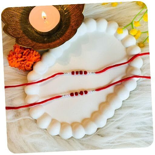 I Jewels Soft Rakhi With Roli Chawal & Rakshabandhan Card For Bro/Brother/Bhai (R359Re-2)