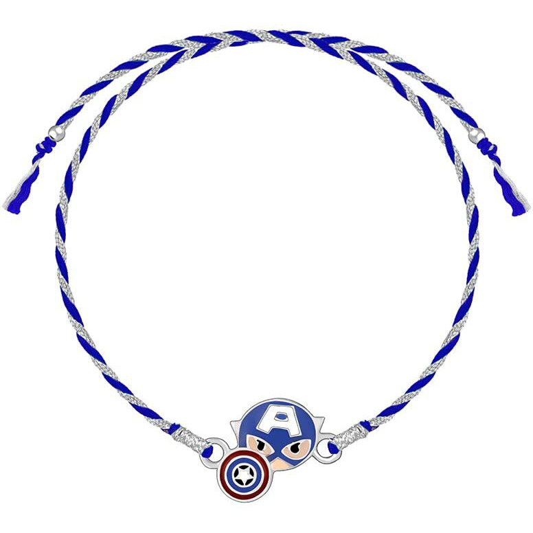 Giva 925 Silver Captain America Rakhi For Kids| Raksha Bandhan Rakhi For Kids | Gift For Kids | With Certificate Of Authenticity And 925 Stamp
