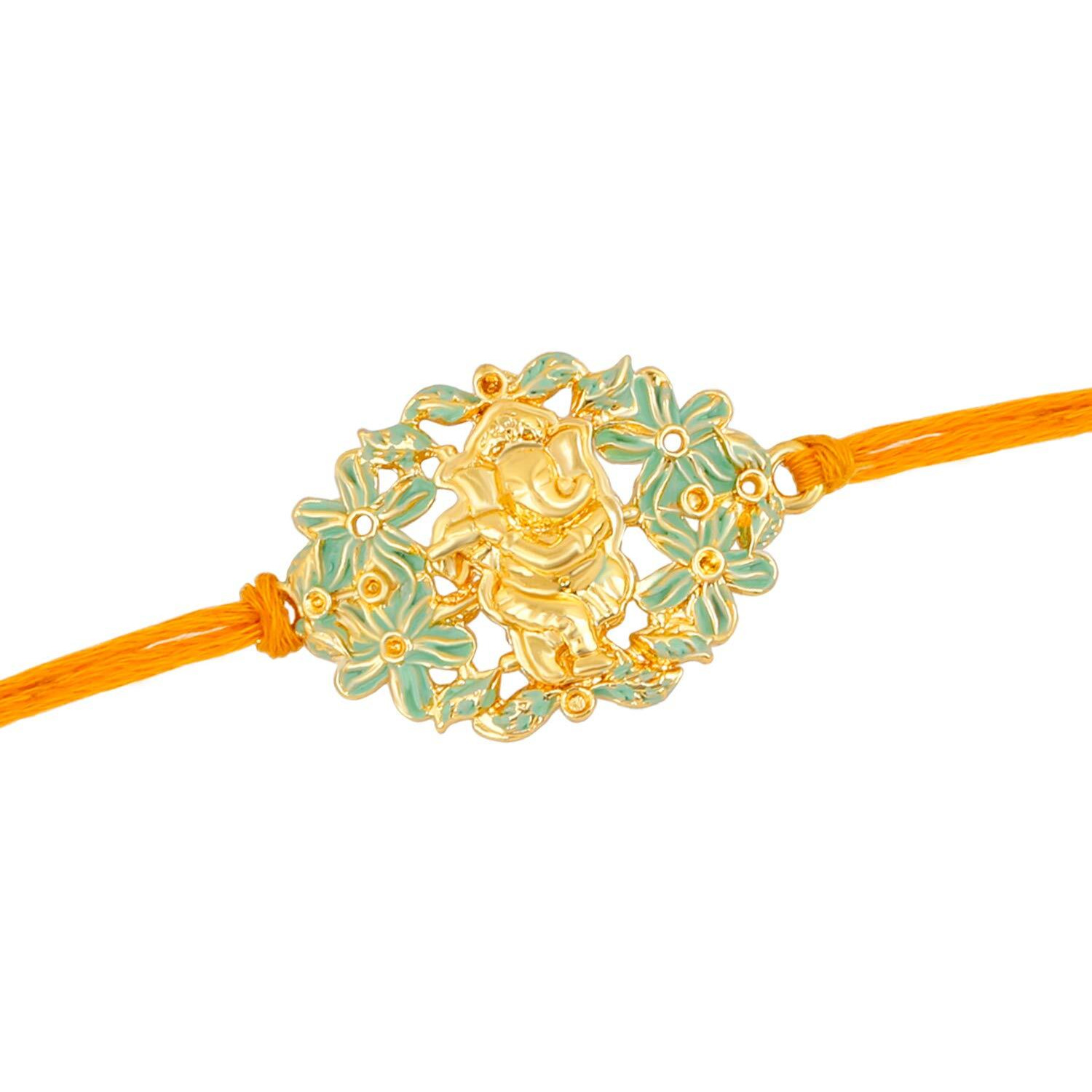 Mahi Multi Strand Bracelet For Men (Green) (Ra1100611G)