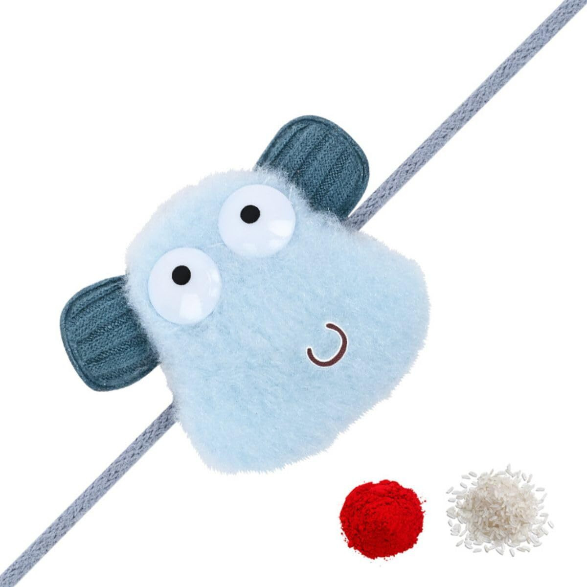 I Jewels Soft Fancy Cartoon Character Kids Led Light Rakhi With Roli Chawal & Rakshabandhan Card For Bro/Brother/Bhai (Style 2)