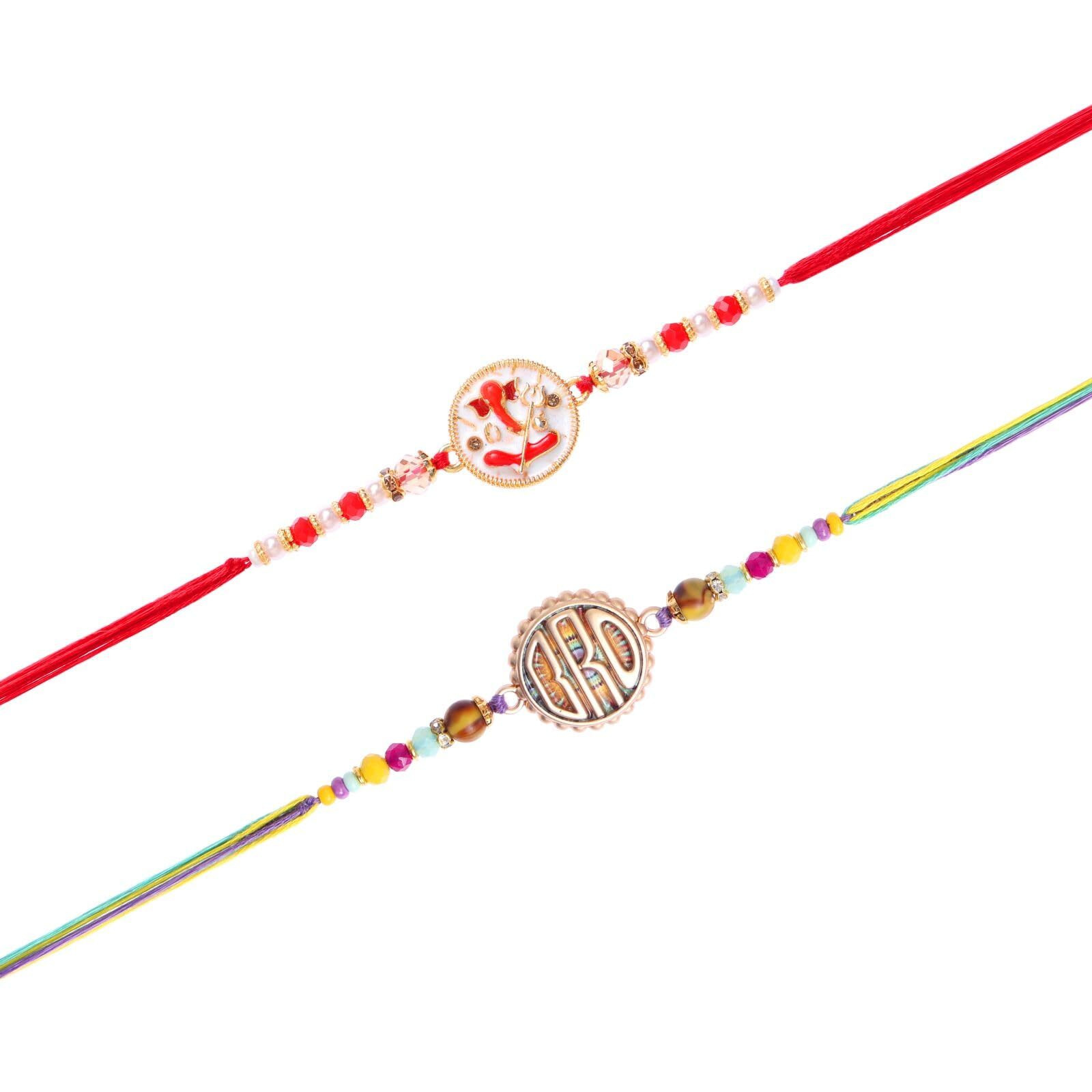 Fashion Frill Rakhi For Brother Set Combo Of 2 | Rakhis For Rakshabandhan For Men | Raksha Bandhan Rakhis (Rk311)