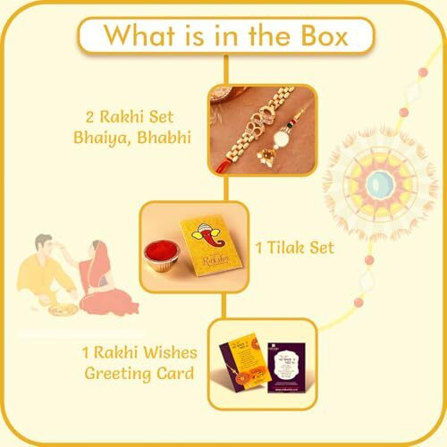 Craftvatika Rakshabandhan Rakhi Set Of 2 Exclusive Bhaiya Bhabhi Rakhi Set Bhabhi Lumba Pair Rakhi Couple Rakhi For Bhaiya Brother Bhai Bhabhi