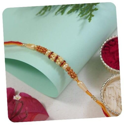 I Jewels Baby Boys Fancy Rakhi With Roli Chawal & Rakshabandhan Card For Bro/Brother/Bhai (R214M)