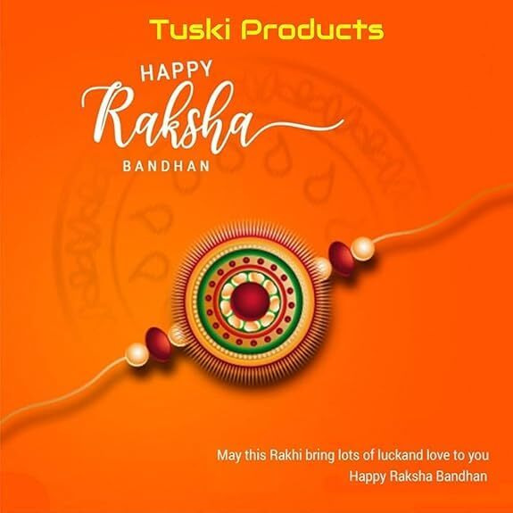 Tuski Om Rakshabandhan Rakhi | Om Rakhi Bracelet For Brother/Bhai/Bhaiya | Rakhi Set With Decorative Roli And Chawal Box | Moli Rakhi (Set Of 2)