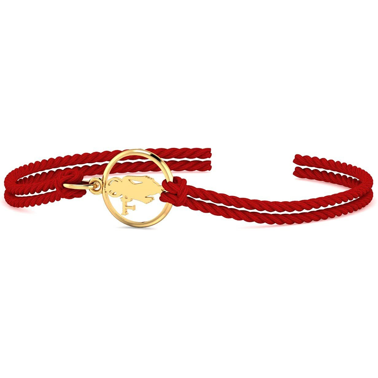 Kuberbox 18K Krishna Gold Rakhi Cum Pendant For Men Raksha Bandhan Gift For Brother Premium Packaging Bis Hallmarked