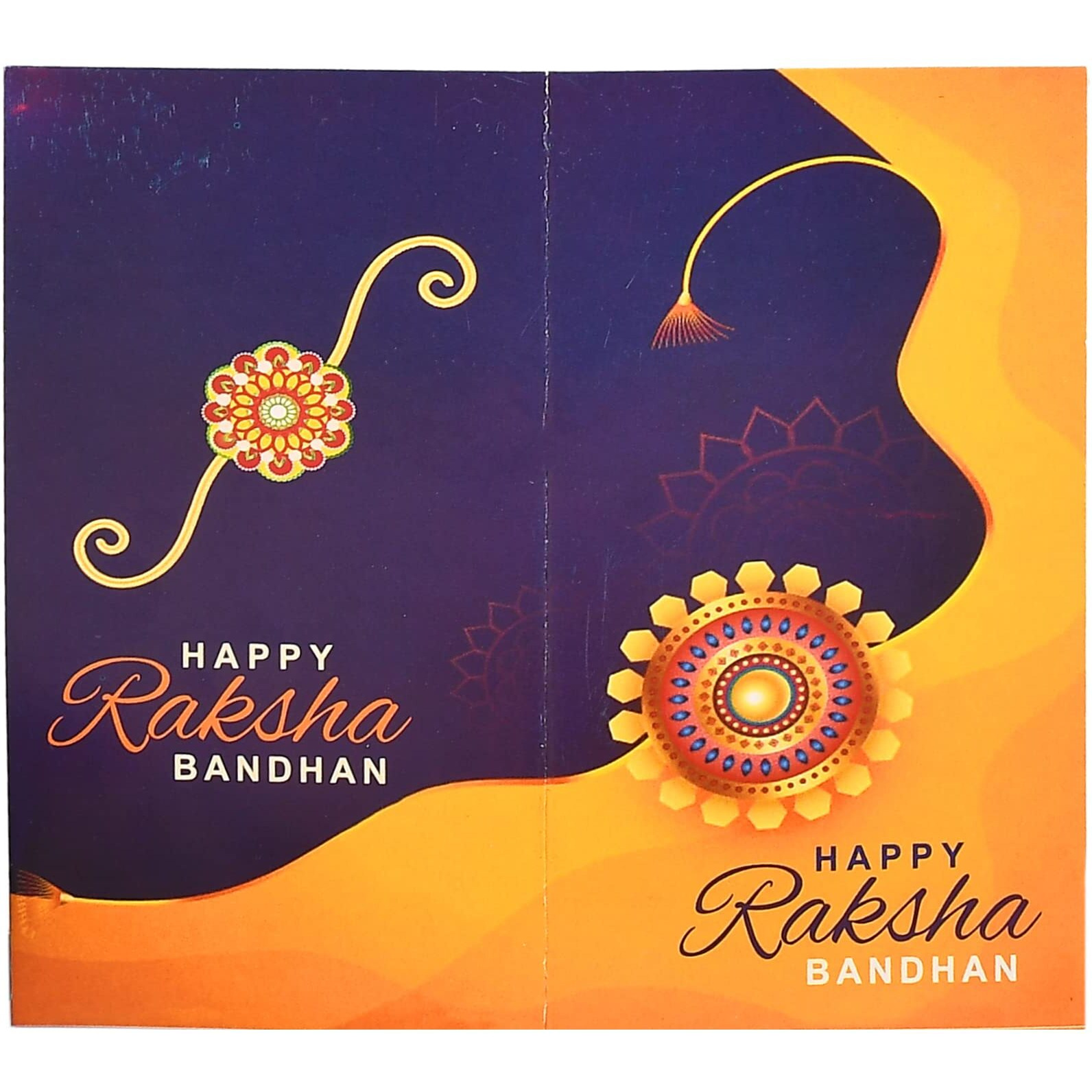 Yalambar Rakhi For Bhaiya Bhabhi Beautiful Combo Set With Roli Chawal Lumba For Bhabhi Set For Bhaiya Kundan Rakhi (2 Rakhi)-10