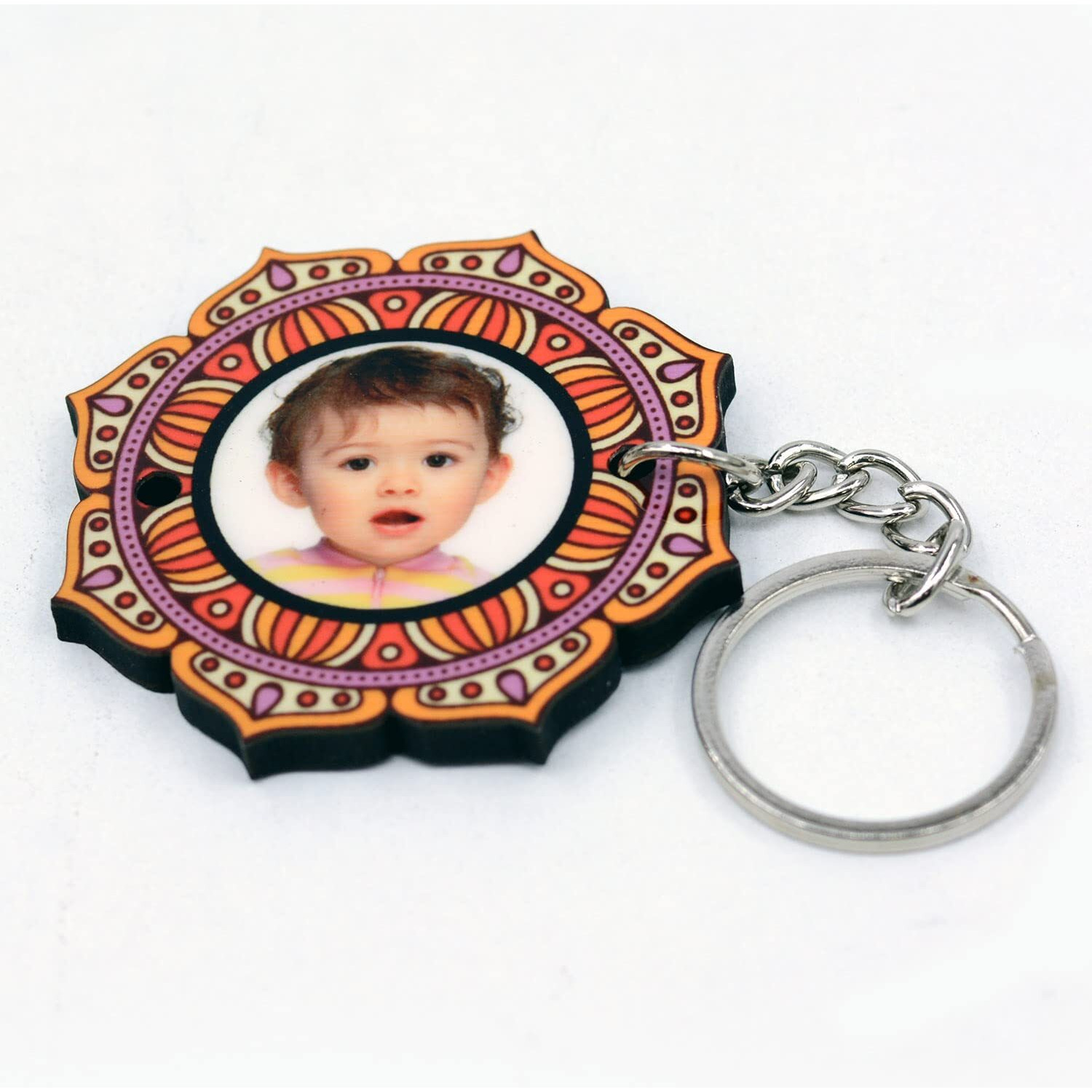 Ajanta Royal Personalized Wooden Rakhi For Men With Photo/Name For Brother On Rakshabandhan (Rk-10) (1)