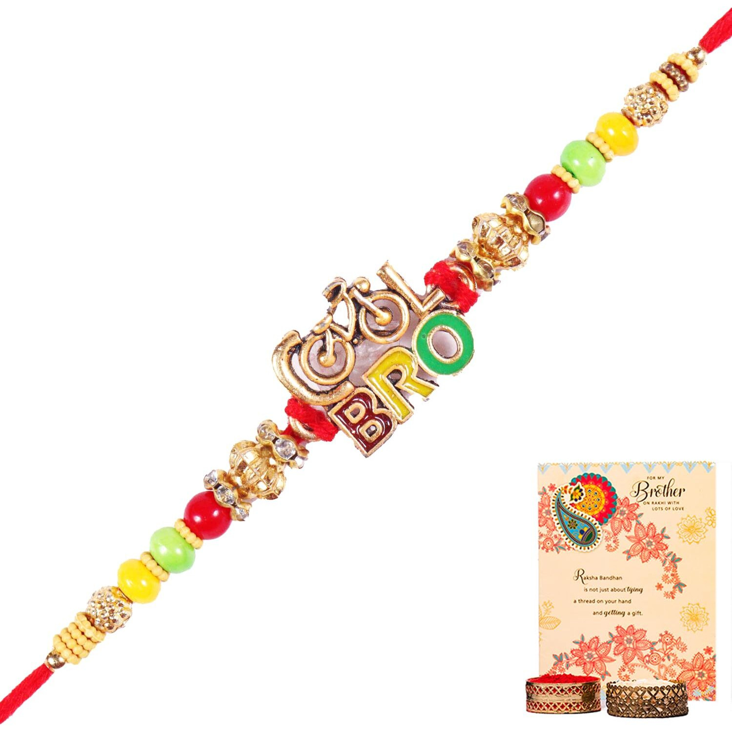 Archies Rakhi Collection For Rakshabandhan | Rakhi For Brother | Rakhi For Bhaiya And Bhabhi | Rakhi Combo Gift Hamper (Rakhi Combo -224)