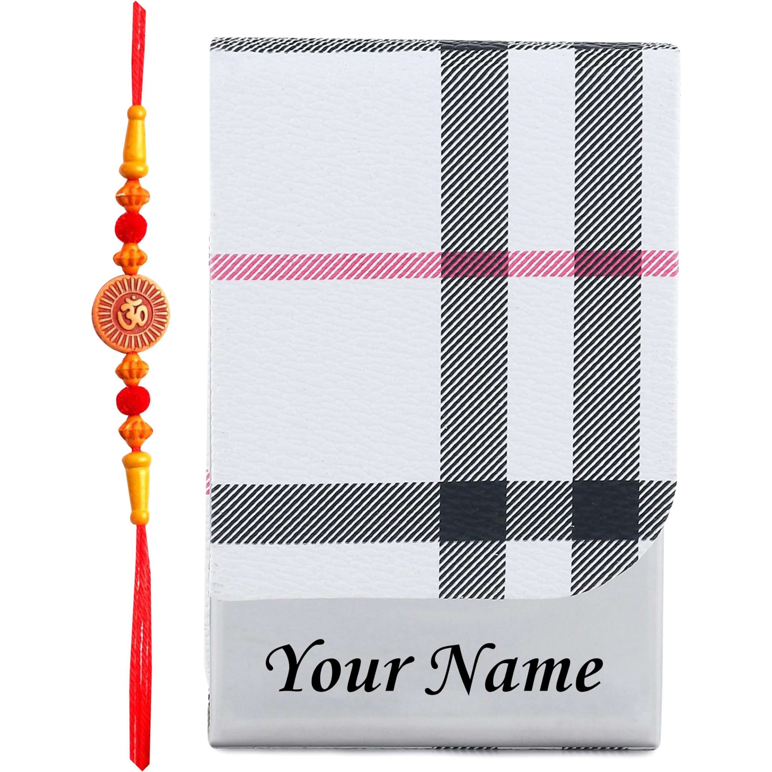 Celebr8 Customized Card Holder With Free Rakhi | Gift Combo Set For Brother, Bhabhi, Sister Rakshabandhan Debit/Atm/Visiting Card Holder Gifting Hamper