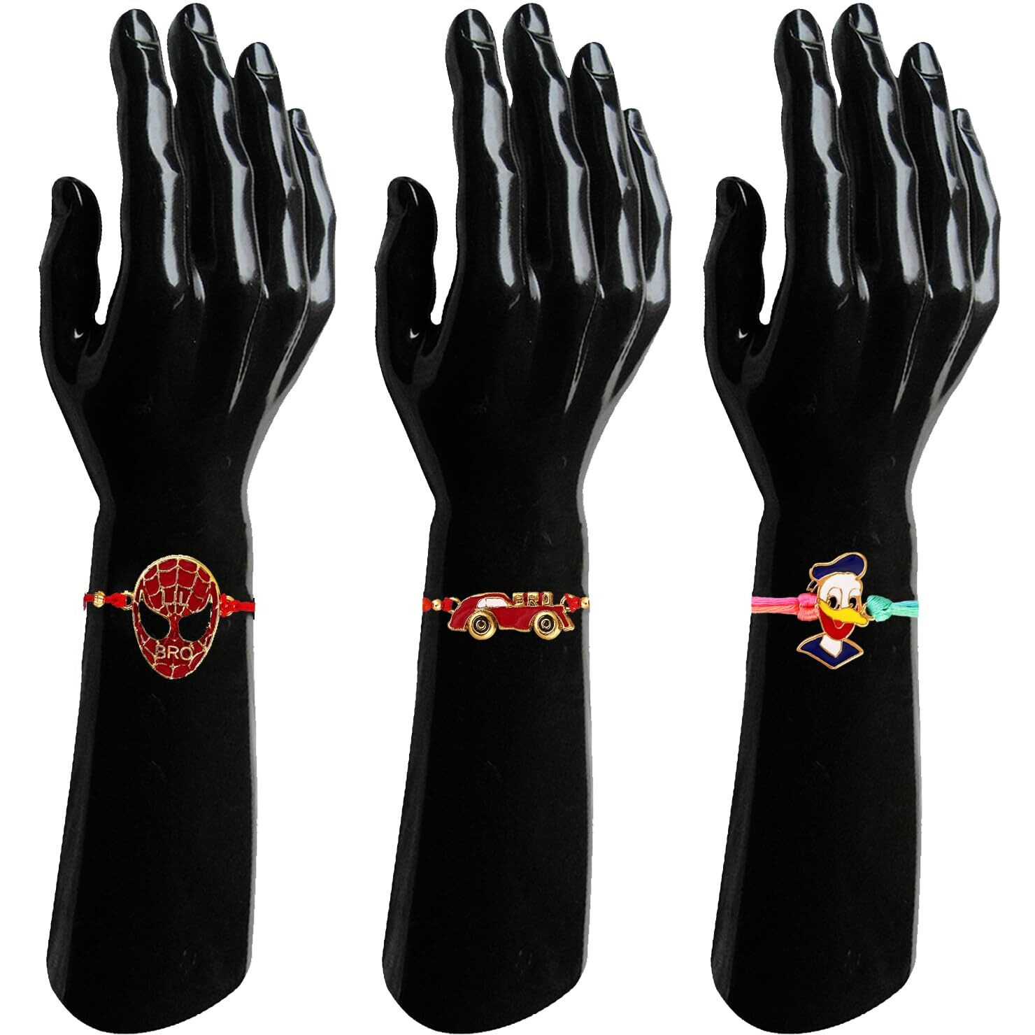 Mahi Combo Of Childrens Favourite Cartoon 3 Rakhis With Meena Enamel For Chota Bhai, Kids, Brother (Rco1105694G)