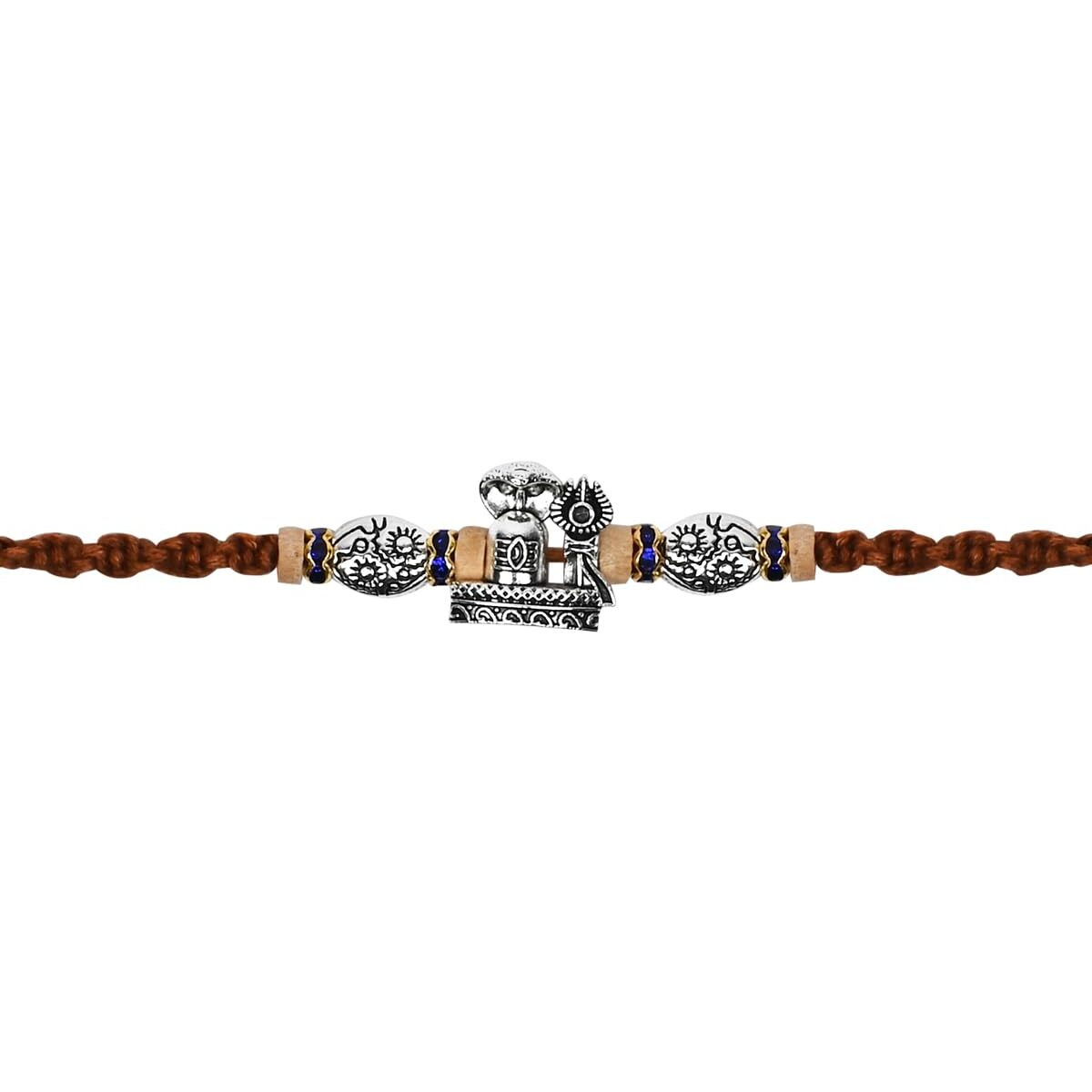 I Jewels Lord Shiva Rakhi Rakhi With Roli Chawal & Rakshabandhan Card For Men/Bro/Brother (R251Br)