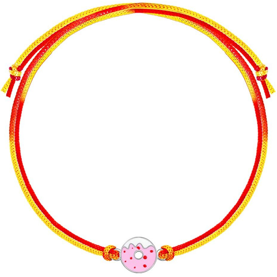 Giva 925 Silver Donut Rakhi In Silver For Kids | Gifts For Kids | Quirky Rakshabandhan Rakhi For Brother | Silver Rakhi For Boys & Men With Certificate Of Authenticity And 925 Stamp