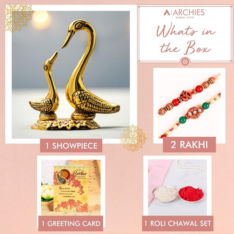 Archies Rakhi Collection For Rakshabandhan | Rakhi For Brother | Rakhi For Bhaiya And Bhabhi | Rakhi Combo Gift Hamper (Accommodate-Religious God + Rakhi Combo)