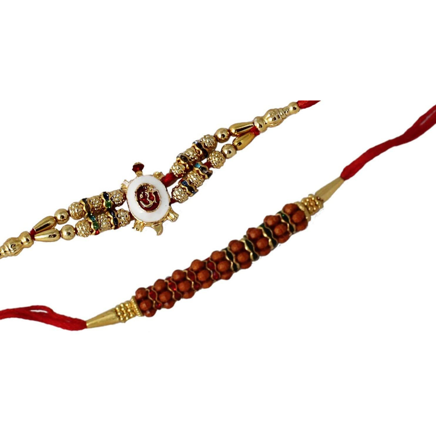 Kartik Ek Onkar Rakhi For Brother Set Of 2 Piece With Roli & Chawal (Ek Onkar Style)