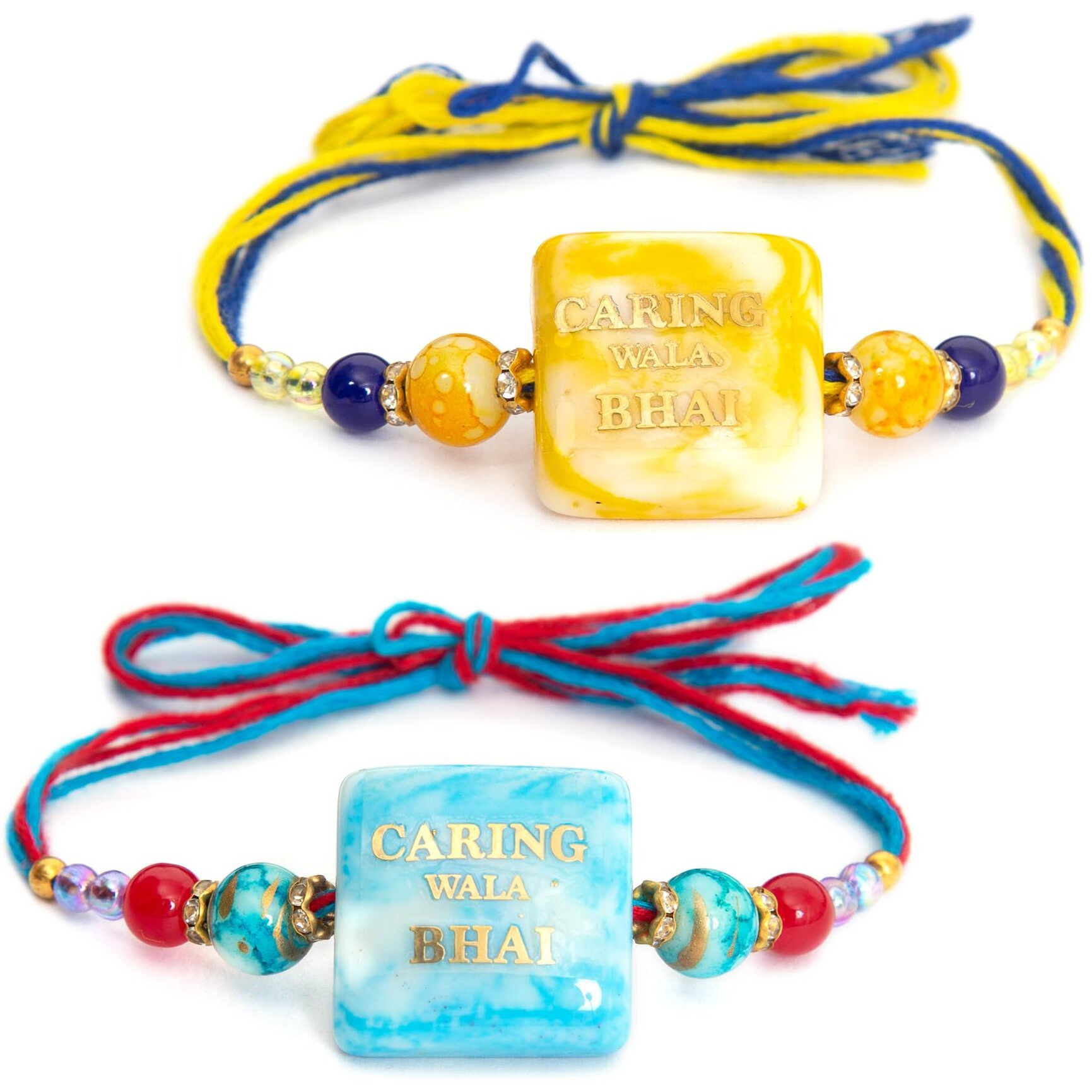 To The Nines Rakhi For Brother With Tilak Material & Greeting Card - Pack Of 2 Rakhi