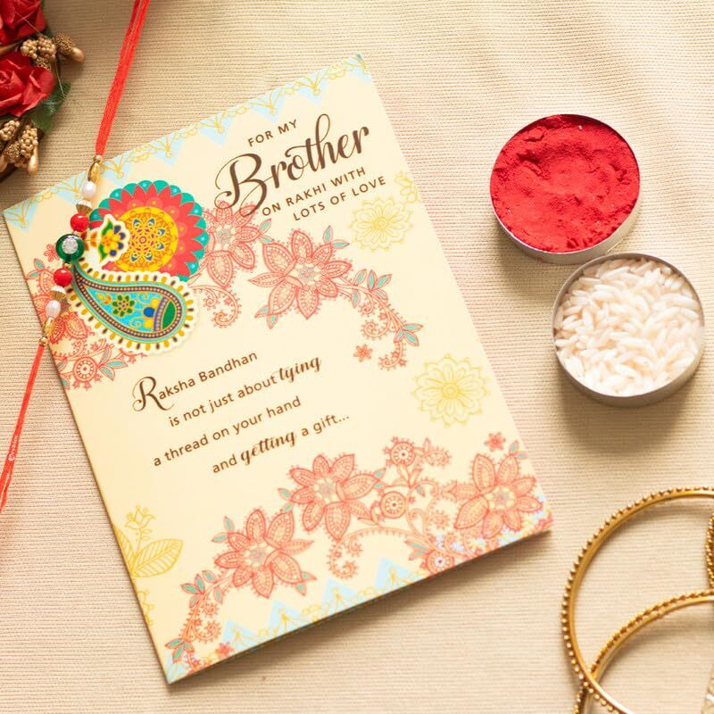 Archies Rakhi Collection For Rakshabandhan | Rakhi For Brother | Rakhi For Bhaiya And Bhabhi | Rakhi Combo Gift Hamper (Rakhi Combo -167)