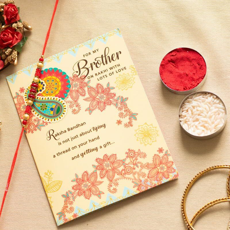 Archies Rakhi Collection For Rakshabandhan | Rakhi For Brother | Rakhi For Bhaiya And Bhabhi | Rakhi Combo Gift Hamper (Brother-Traditional Style Rakhi Combo)