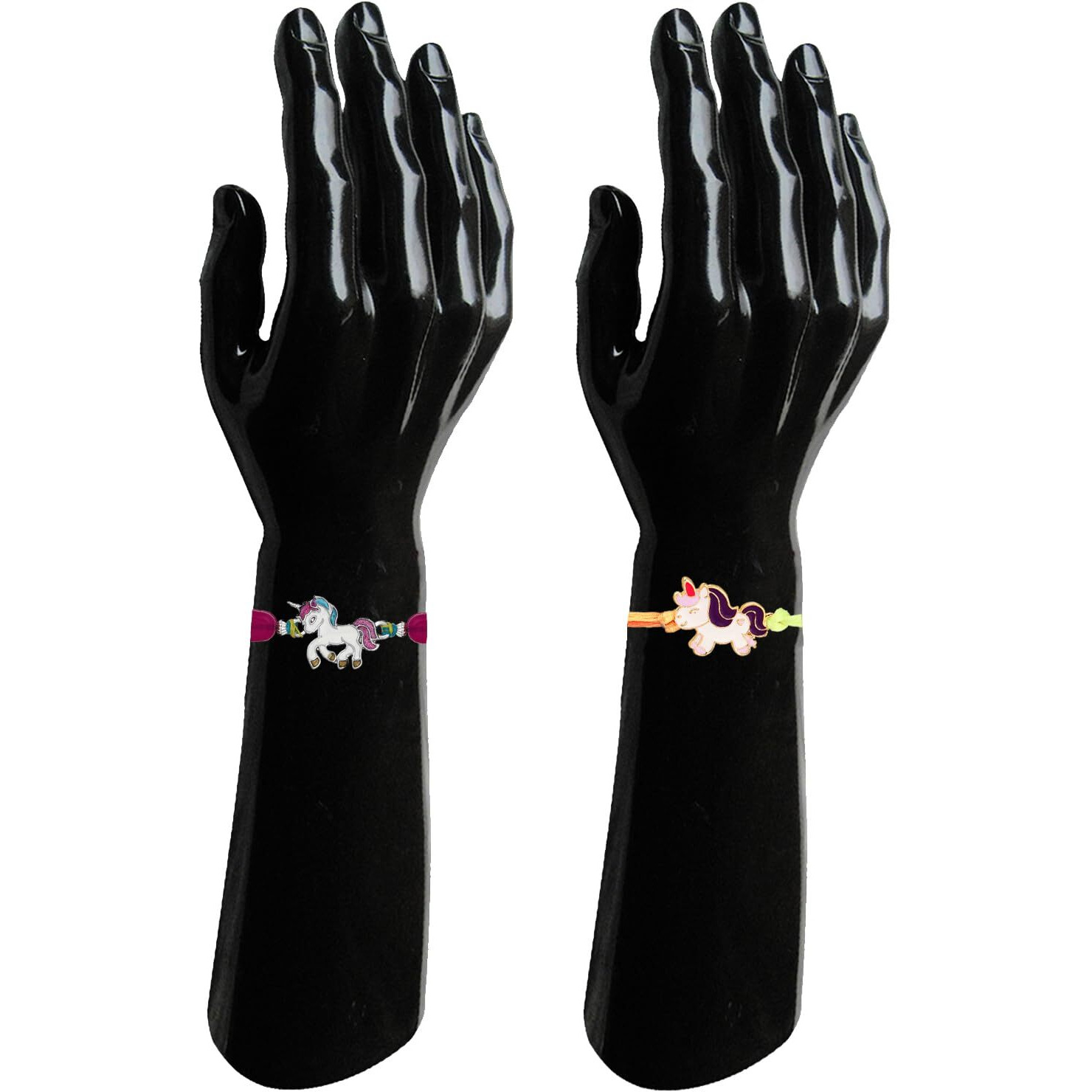 Mahi Combo Of 2 Unicorn-Shaped Rakhis With Meena Work Enamel For Chota Bhai, Kids, Brother (Rco1105689M)