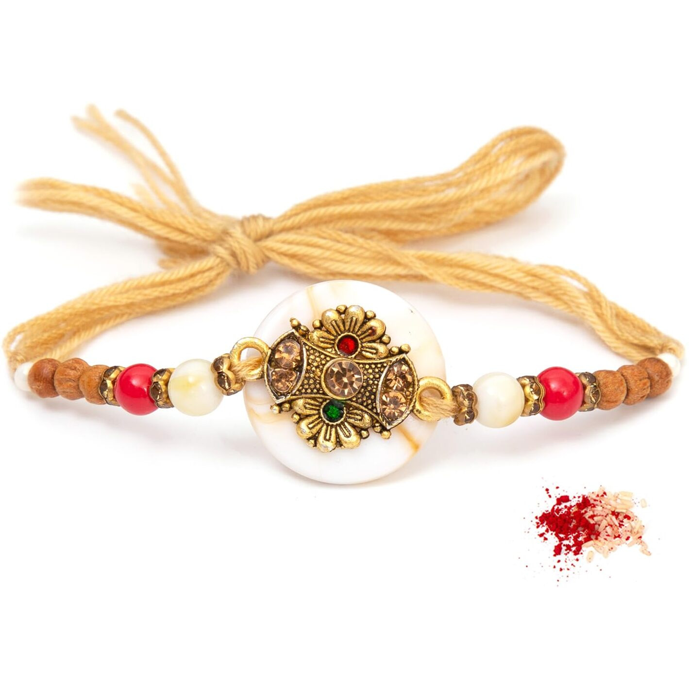 To The Nines Rakhi Brother With Tilak Materail & Geeting Card For Men