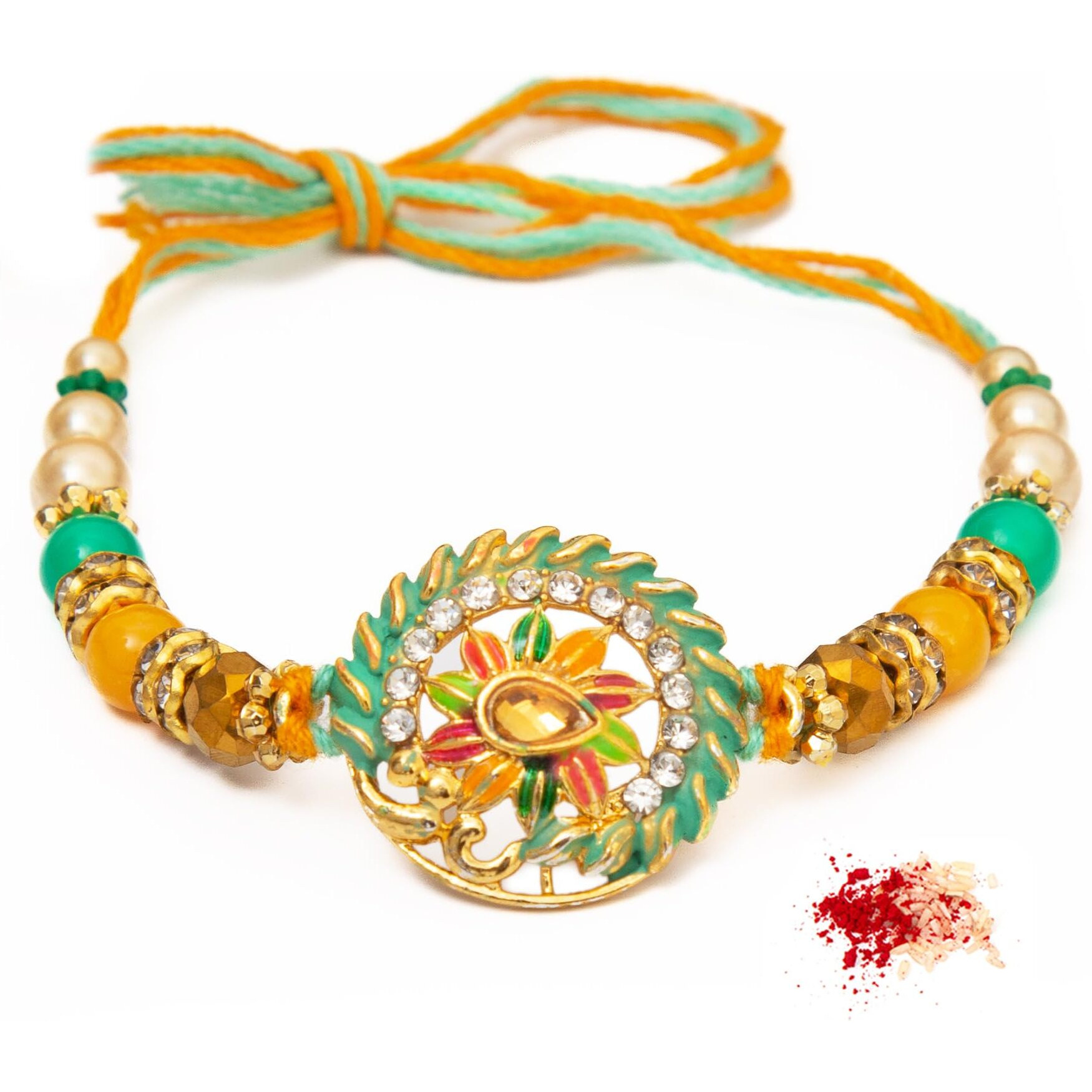 To The Nines Rakhi For Brother With Tilak Material & Greeting Card