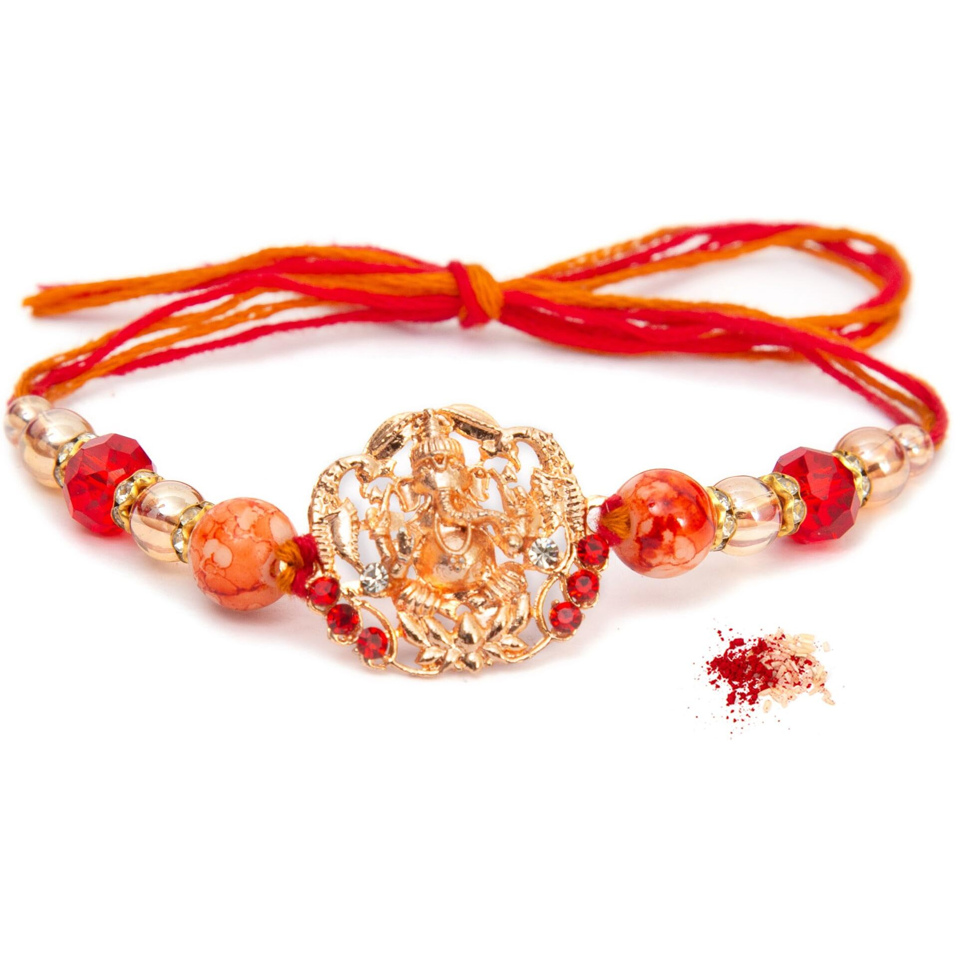 To The Nines Men's Rakhi For Brother With Tilak Material & Greeting Card