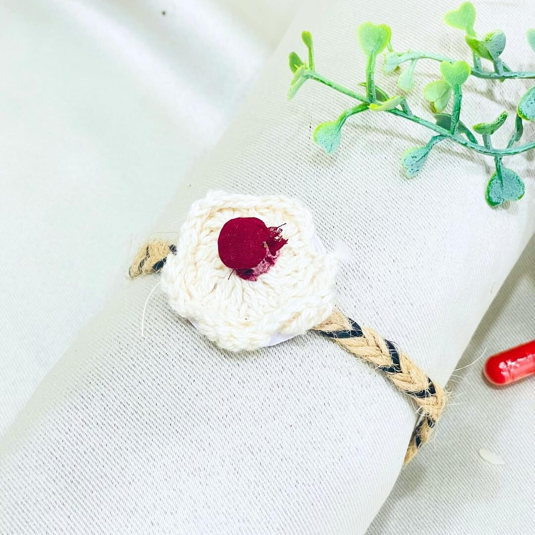 Chottey Lal And Sons Rakshabandhan Eco-Friendly Plantable Rakhi With Seed For Kids And Teenagers Brothers | Natural Plantable Rakhi With Embedded Seed For Plantation - (Set Of 3)