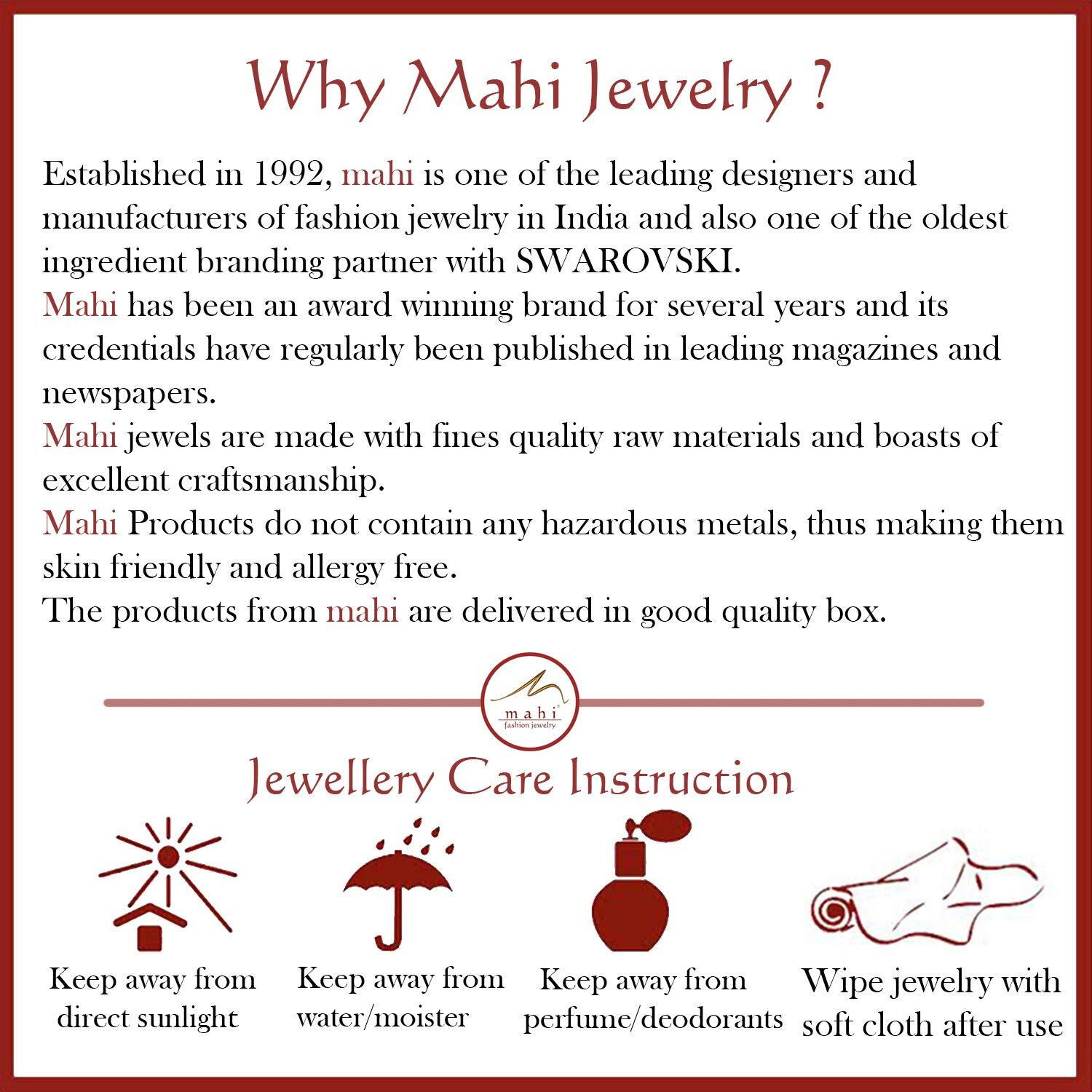 Mahi Men's Combo Of Alloy Rakhis For 'Bhaiya Bhabhi' With Crystals (Multicolour)