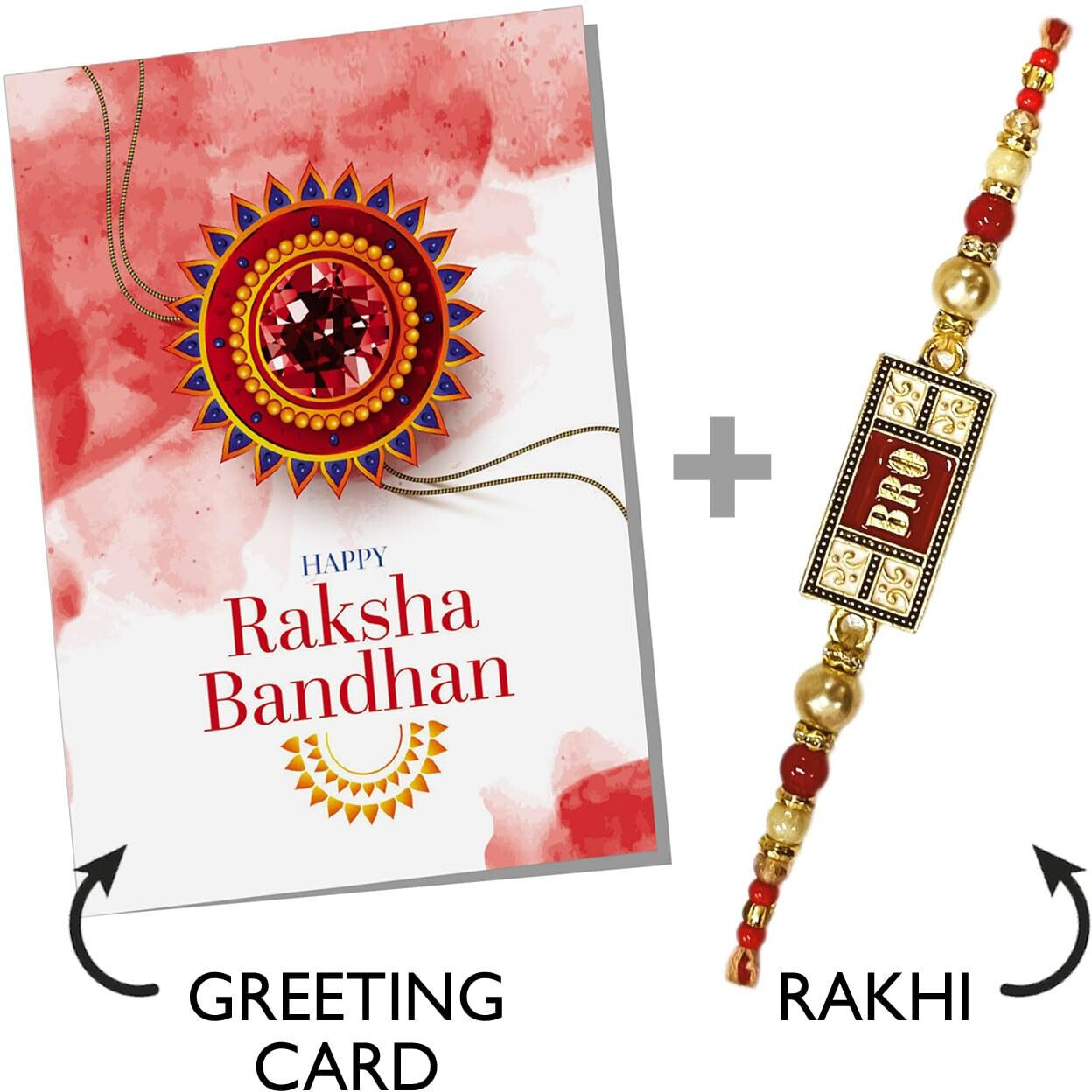 Exciting Lives Rakhi For Rakshabandhan With Card - Rakhi Set For Raksha Bandhan, Gift For Brother, Bro, Bhai, Gift For Rakshabandhan, Best Combo Raksha Bandhan