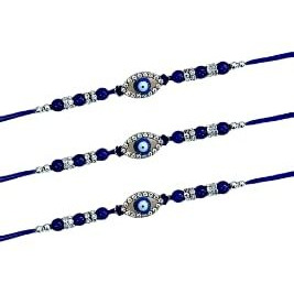 Gurjas Fancy Kitchen Rakhi For Boys, Rakhi For Borther, Rakshabhandhan For Bhai - Bhen, Rakhi For Bhai, Bhaiya, Evil Eye Rakhi For Kids, Bracelet For Boys, Latest Rakhi, Gift Rakhi Set (1 Pcs)