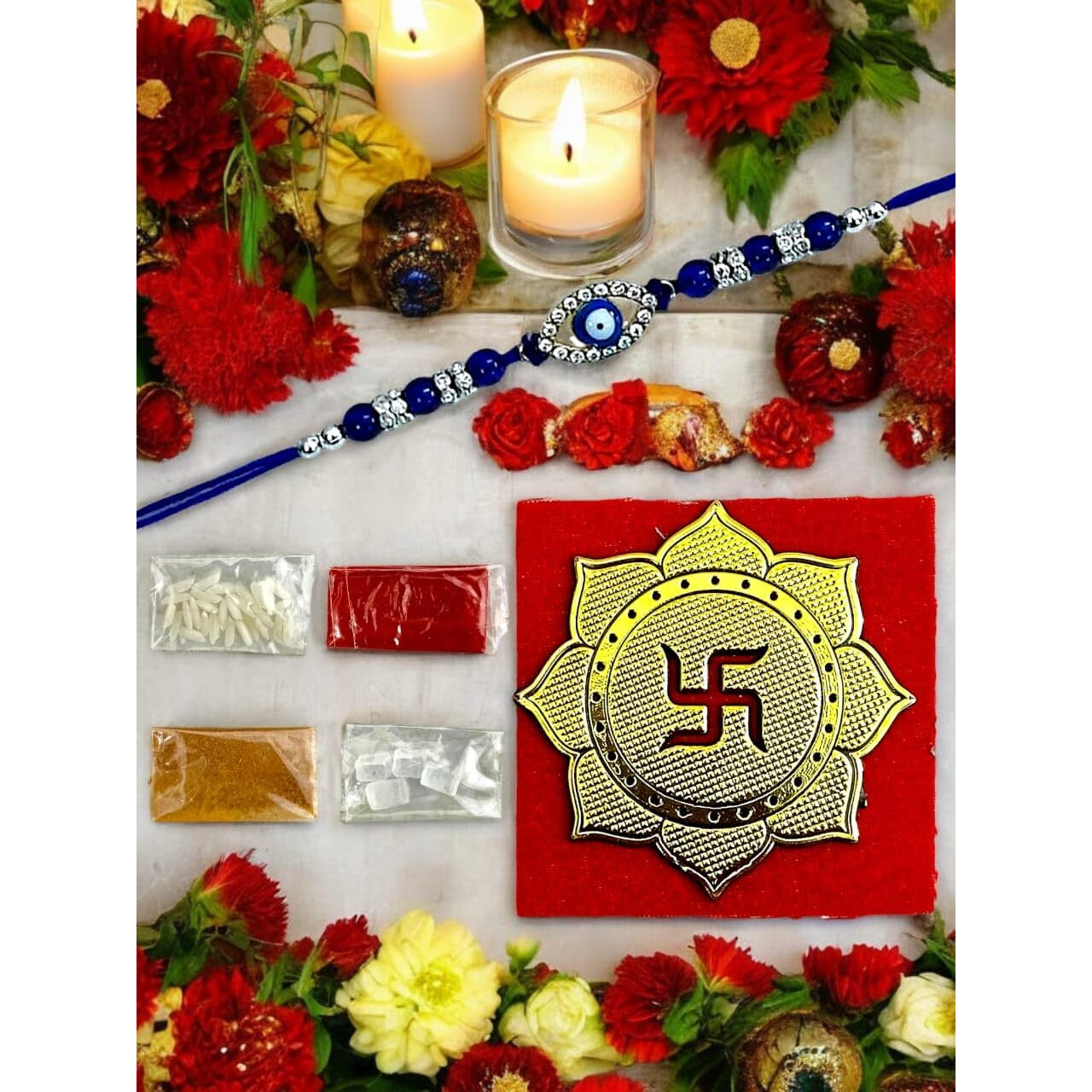 Gurjas Fancy Kitchen Rakhi For Boys, Rakhi For Borther, Rakshabhandhan For Bhai - Bhen, Rakhi For Bhai, Bhaiya, Evil Eye Rakhi For Kids, Bracelet For Boys, Latest Rakhi, Gift Rakhi Set (1 Pcs)