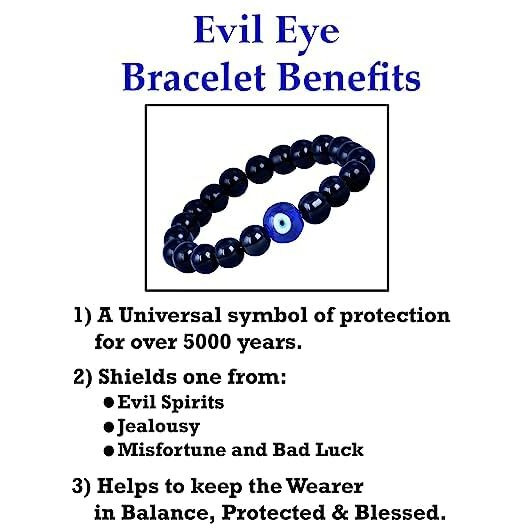 Jfl Mens - Jewellery For Less Combo Of 2 Evil Eye Rakhi For Rakshabandhan Festival Brother Rakhi Handcrafted With Roli Chawal & Hand Written Card, Adjustable.