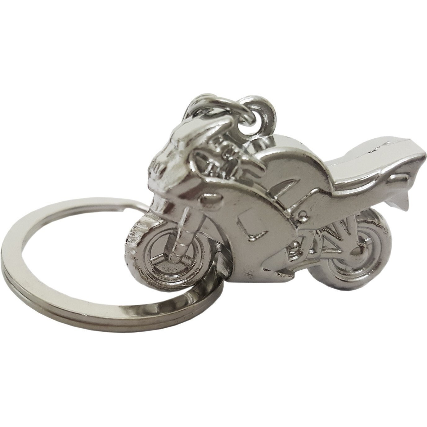 Mehrunnisa Turkish Evil Eye Rakhi With Roli Chawal & 3D Motorbike Keychain Brother Gift (Rak1154)