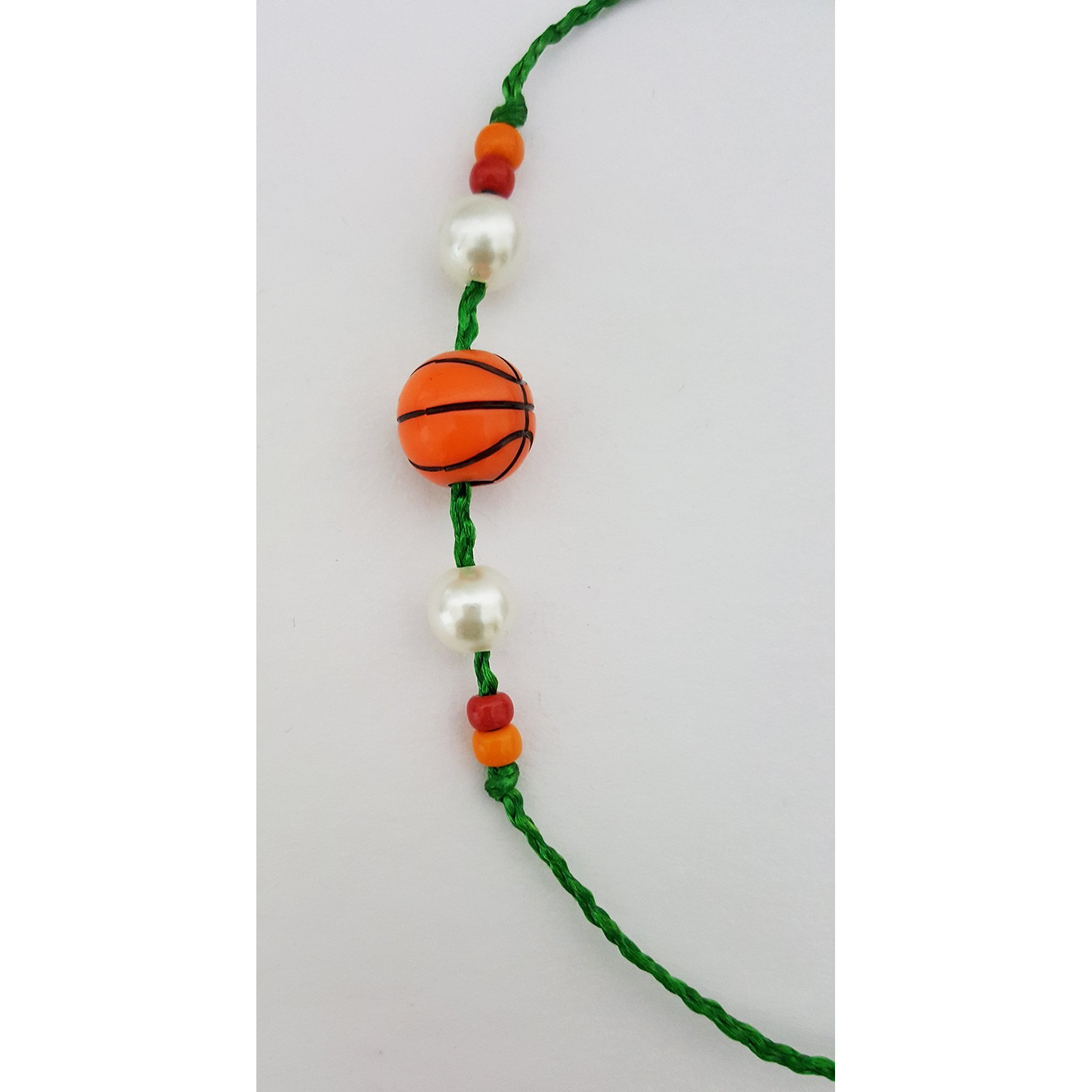 Mehrunnisa Set Of 2 Handmade Burger & Basketball Rakhis For Kids With Roli & Chawal (Rak1093)