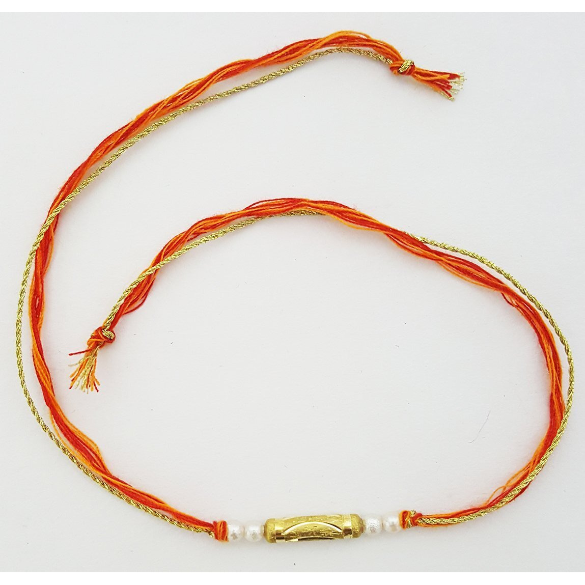 Mehrunnisa Set Of 2 Handmade Exquisite Rakhis With Peacock Feather Roli & Chawal (Rak935)
