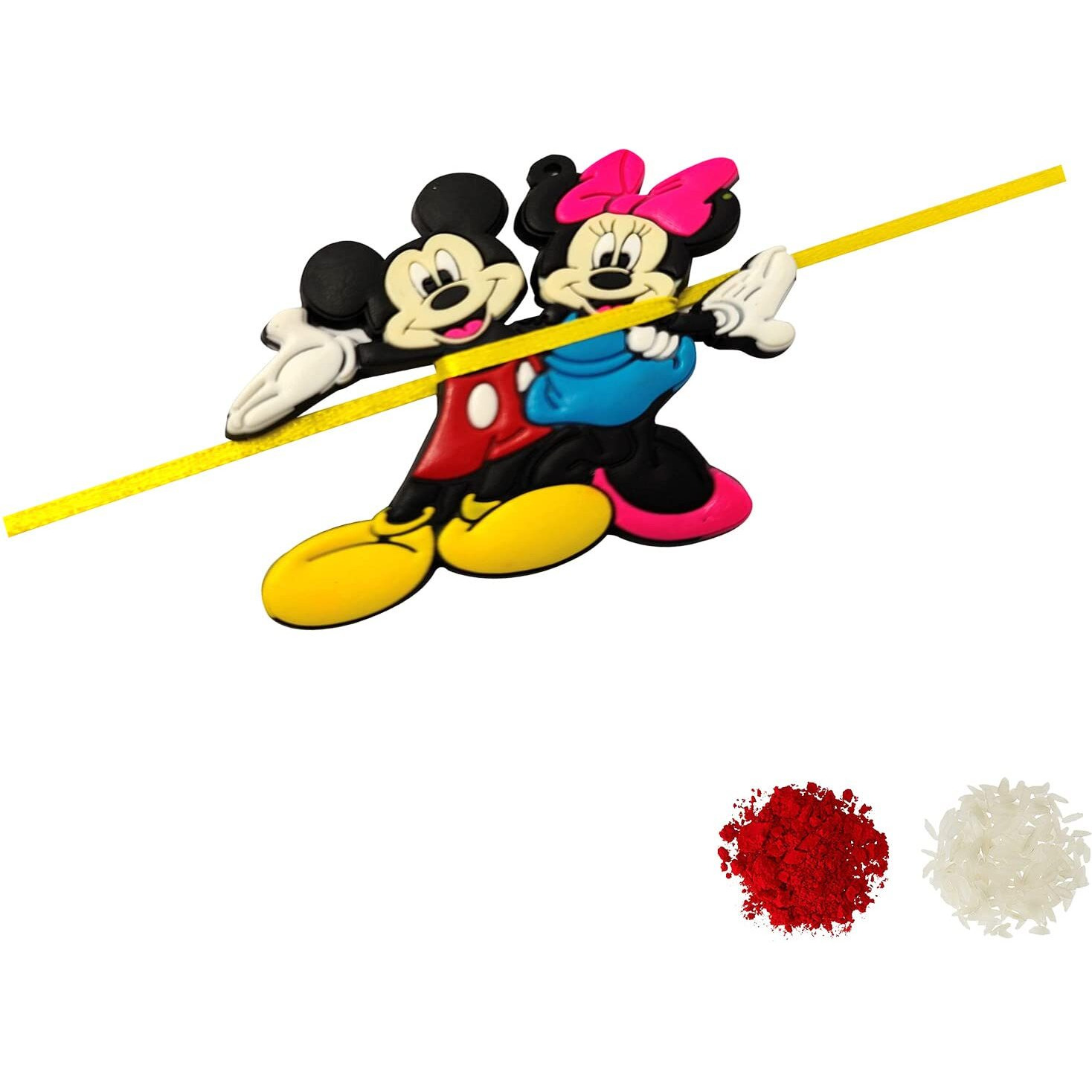 Flavouredlove Mickey Mouse And Minnie Mouse Boys Stylish Kids Children Rakhi For Rakshabandhan (Pack Of 1, Kids 005)