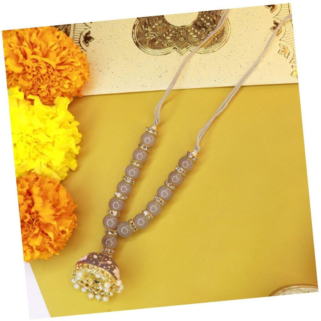 I Jewels Pearl Hanging Bracelet For Bhabhi/Sister (R067Gr-L)