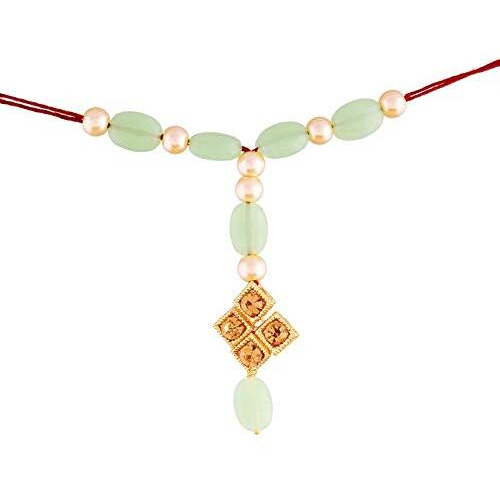 I Jewels Designer Pearl Hanging Bracelet For Bhabhi/Sister (R859-L)