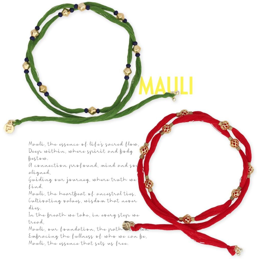 Fure Mauli Set Of 2 Rakhis For Brother (Roli-Chawal Included)