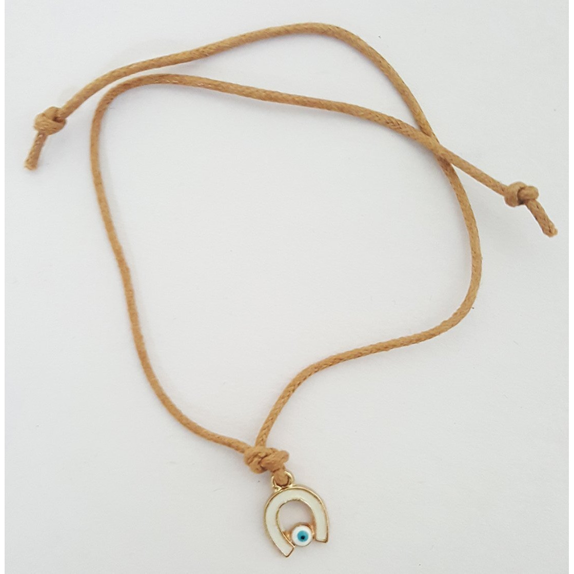 Mehrunnisa Set Of 2 Handmade Horseshoe Evil Eye Rakhis With Roli Chawal (Rak961)