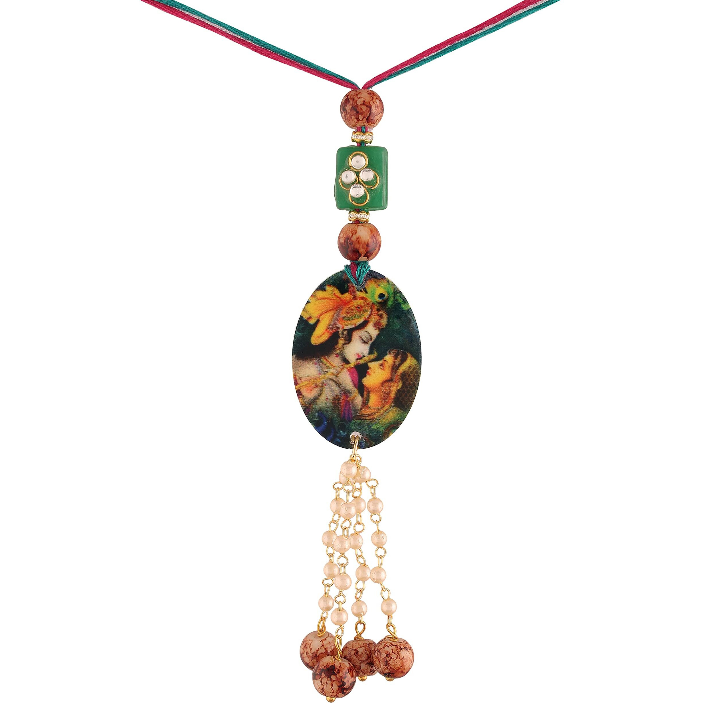 I Jewels Designer Pearl Hanging Bracelet For Bhabhi/Sister (R050-L) (Pack Of 1) For Women