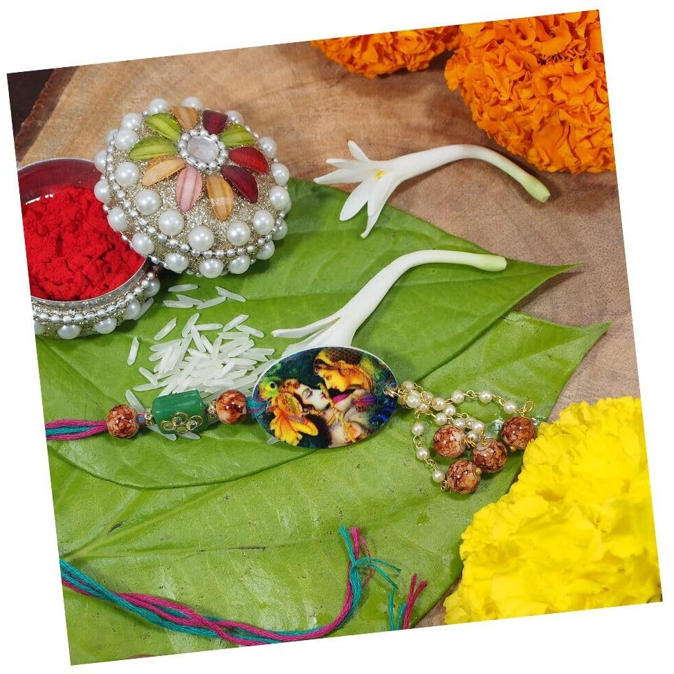 I Jewels Designer Pearl Hanging Bracelet For Bhabhi/Sister (R050-L) (Pack Of 1) For Women