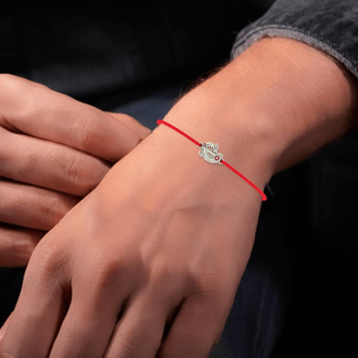 Dishis 925 Silver Peacock Rakhi For Brother