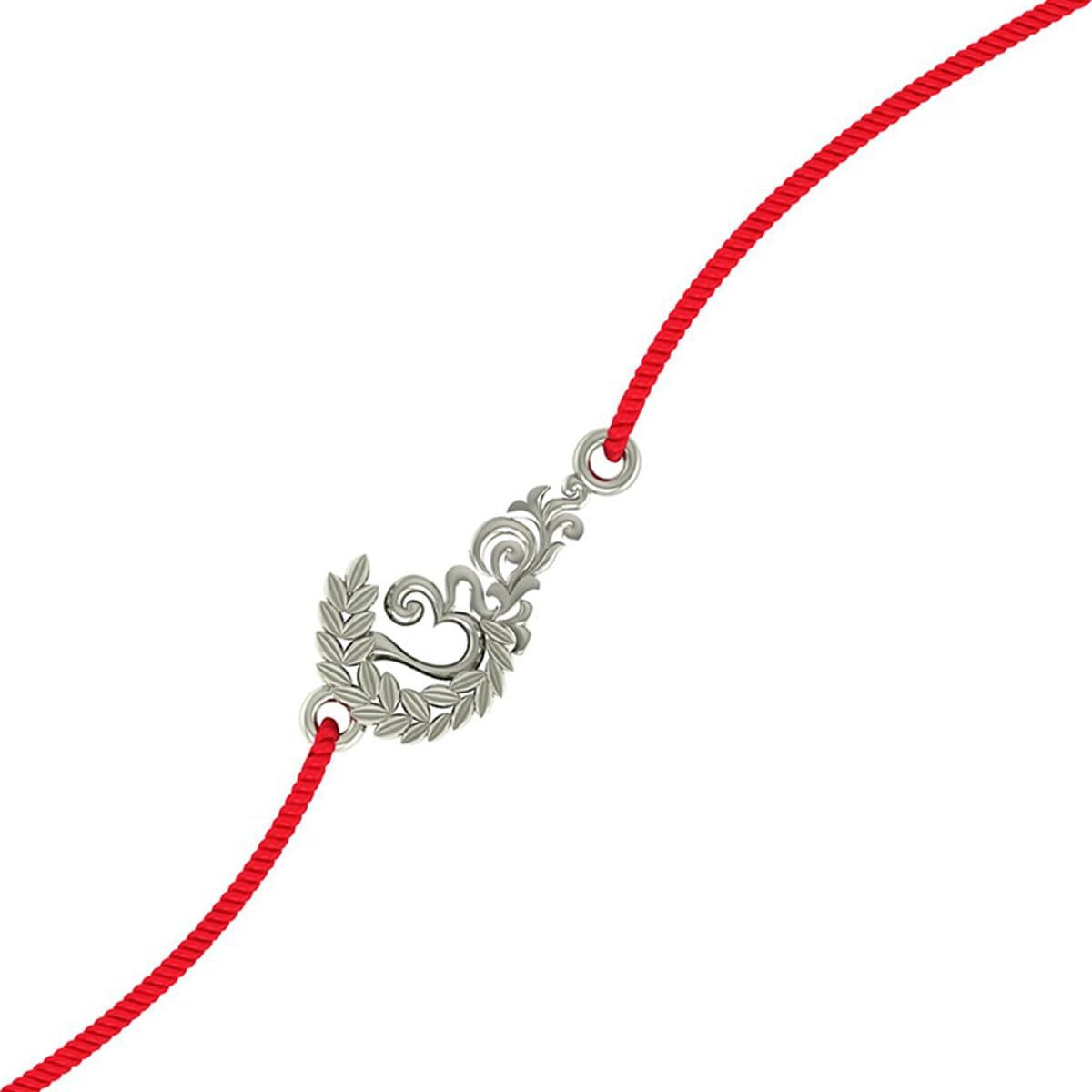Dishis 925 Sterling Silver Om Rakhi For Brother